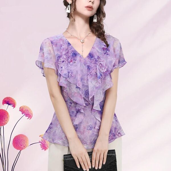 ruffle chiffon